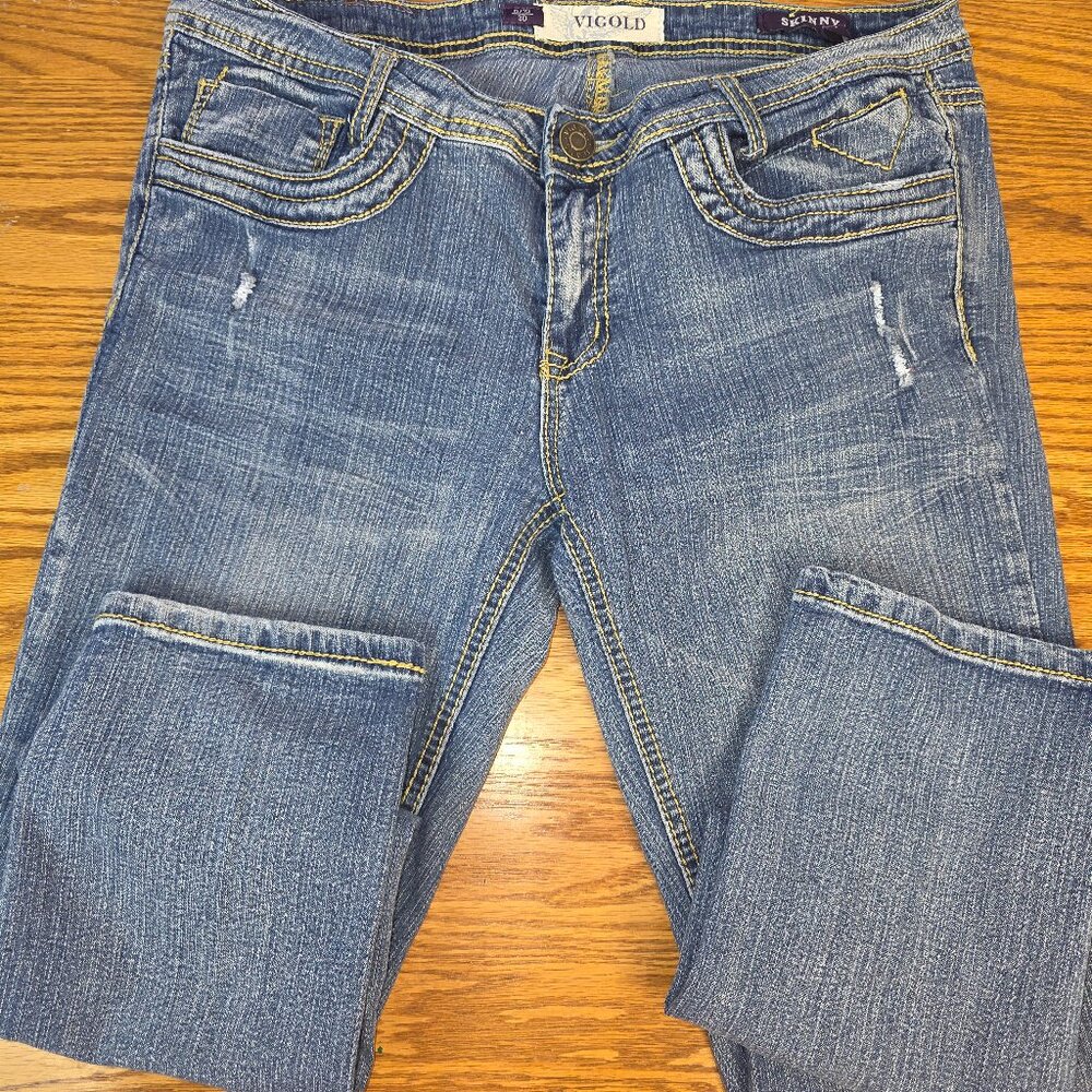 Vigold Women's Distressed  Skinny Jeans